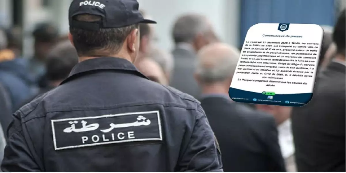 Sétif : Décès d’un présumé trafiquant après son arrestation