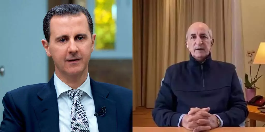 Bachar al Assad adresse un message à Tebboune
