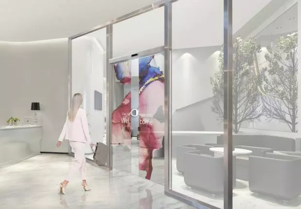 LG et ASSA ABLOY développe la porte automatique transparente OLED