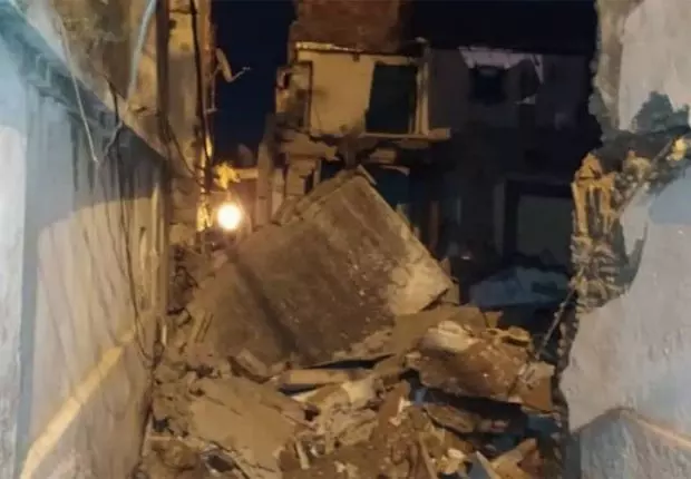 Effondrement d’une façade d’une vieille bâtisse à la Casbah d&rsquo;Alger