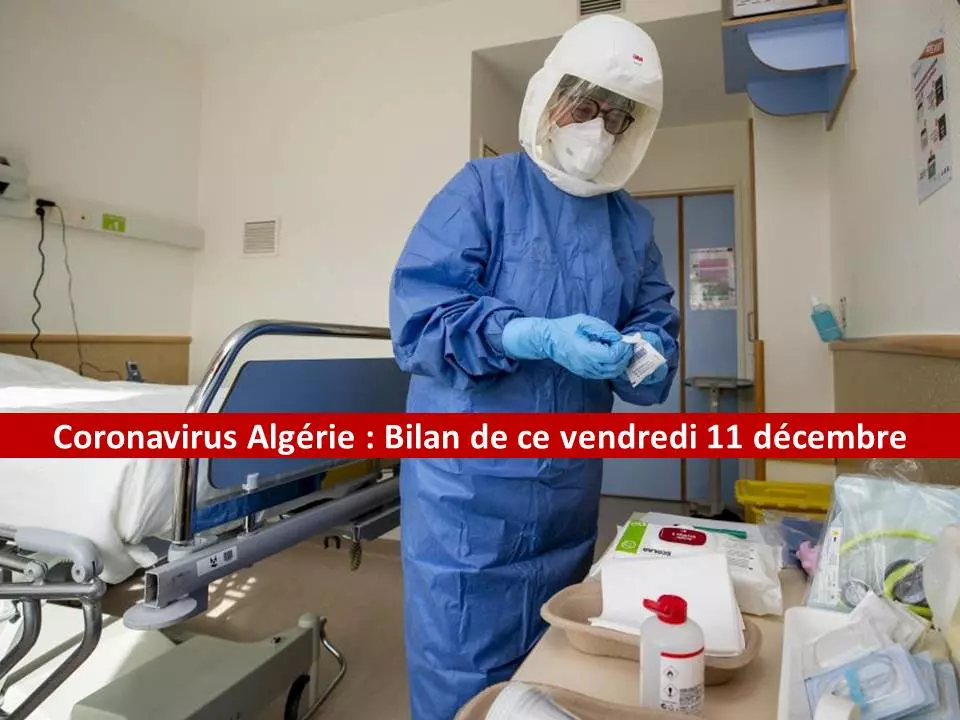 Coronavirus Algérie : Le bilan détaillé de ce 11 décembre
