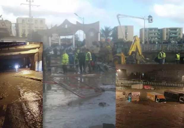 Intempéries à Jijel : effondrement partiel du pont de Oued El Kantara