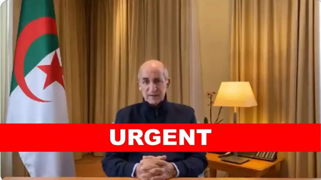 Tebboune s’adresse aux algériens (vidéo)