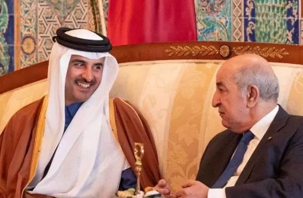 Tebboune reçoit un appel téléphonique de l’Emir de Qatar