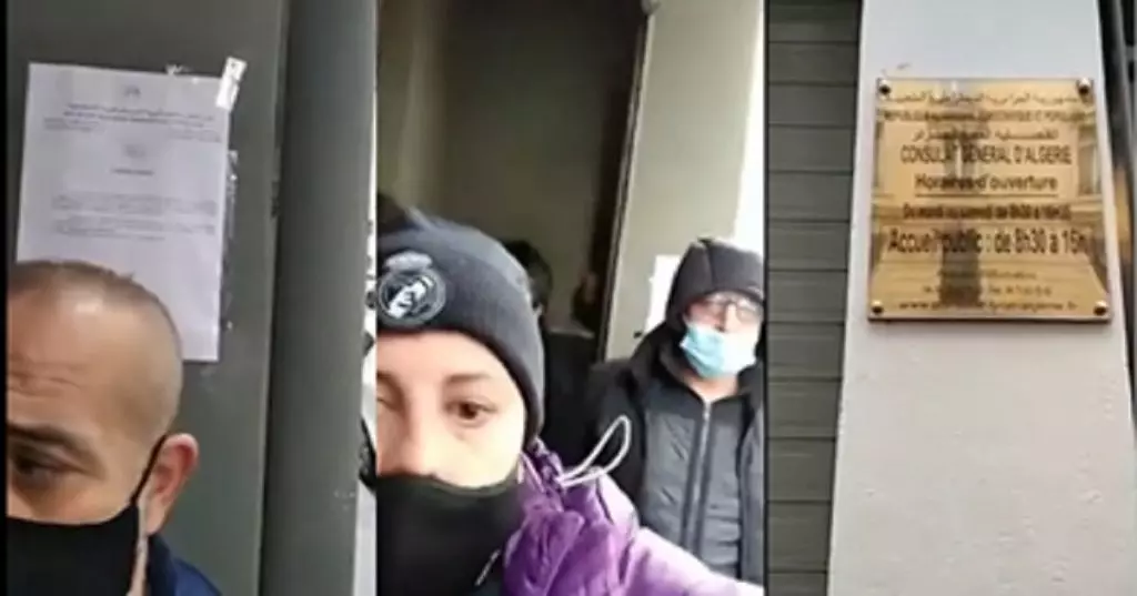 Rapatriement : Rassemblement des algériens devant le consulat de Lyon