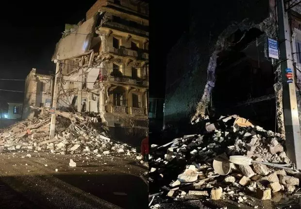 Vidéo. Oran : Effondrement partiel d’un immeuble