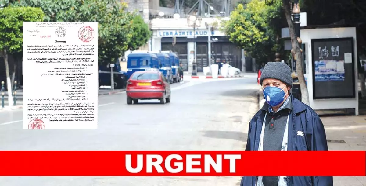 Confinement Algérie : Nouveaux horaires de couvre-feu à Alger