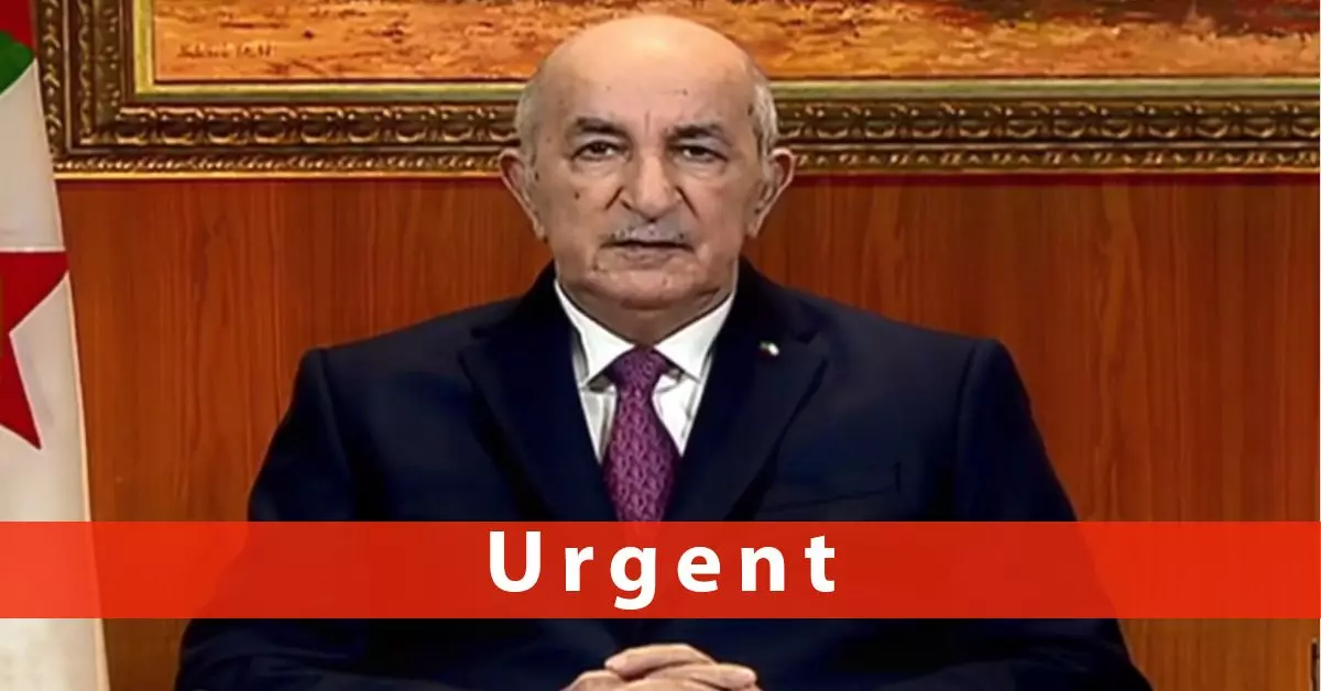 Tebboune annonce la dissolution de l’APN