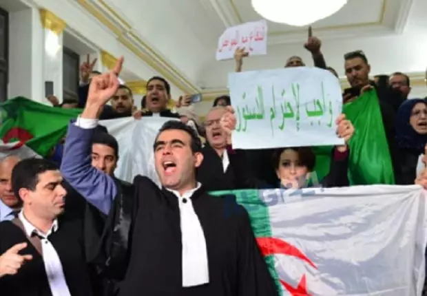 Les avocats en colère à Blida
