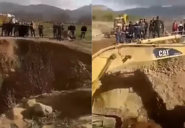 Batna : les gros moyens pour extraire un cadavre dans un puits