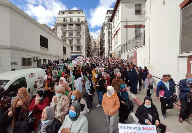 8 mars 2021 : Grandiose marche des femmes à Alger