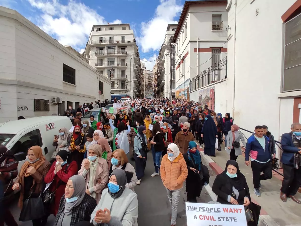 8 mars 2021 : Grandiose marche des femmes à Alger