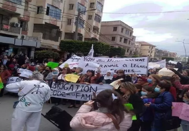 08 mars 2021 : Les femmes marchent à Béjaïa