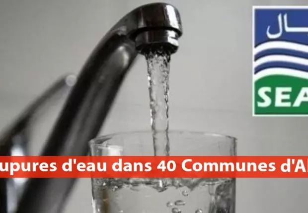 Alger : SEAAL annonce des coupures d&rsquo;eau dans 40 communes