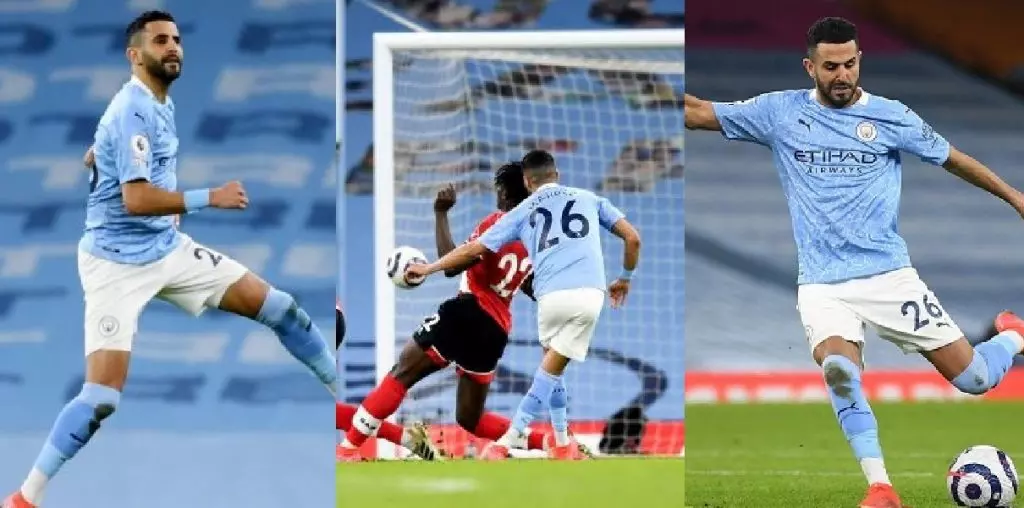 Auteur d&rsquo;un doublé, Mahrez livre un très gros match face à Southampton