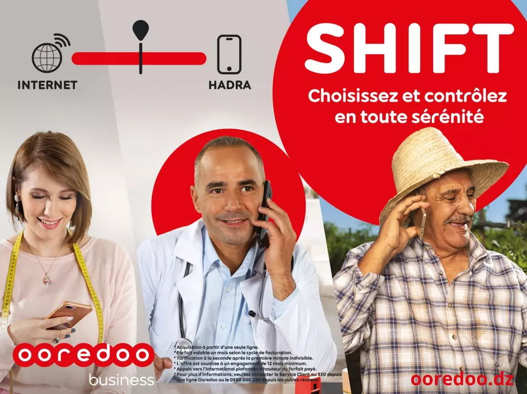 « Shift », la nouvelle offre d’Ooredoo Algérie pour les professionnels