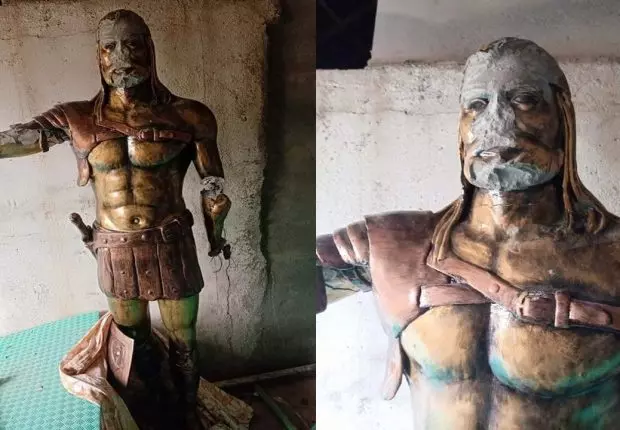 Tizi Ouzou : Une statue du roi Amazigh Aksel vandalisée