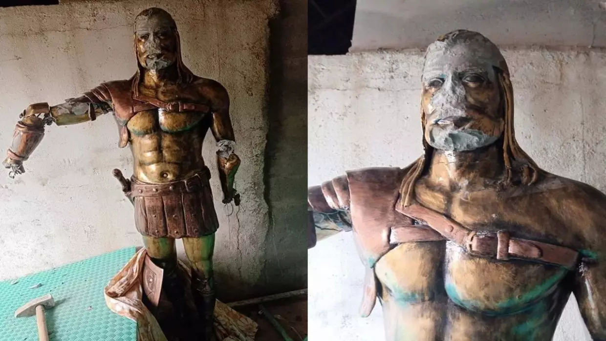 Tizi Ouzou : Une statue du roi Amazigh Aksel vandalisée
