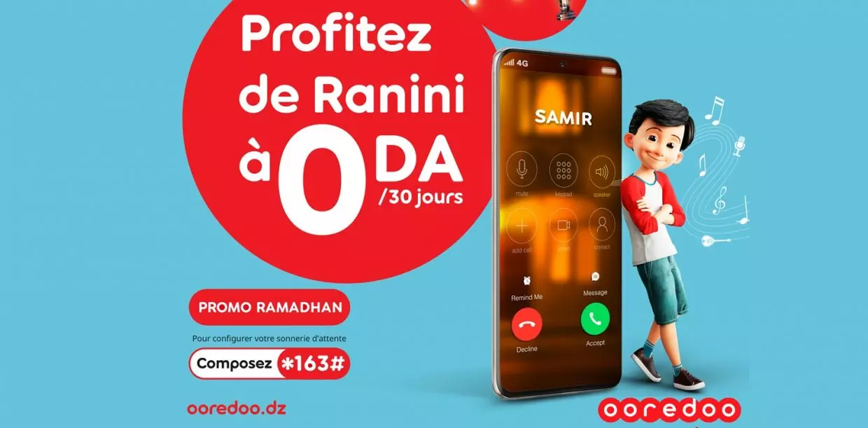 Dépensez 0 DA et obtenez la sonnerie d’attente qui vous plaît