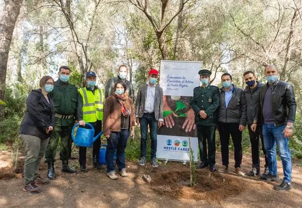 Nestlé organise une opération de reboisement