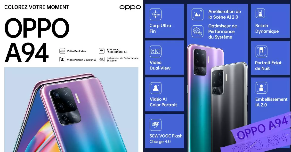 Lancement du OPPO A94 en Algérie (Prix et caractéristiques)