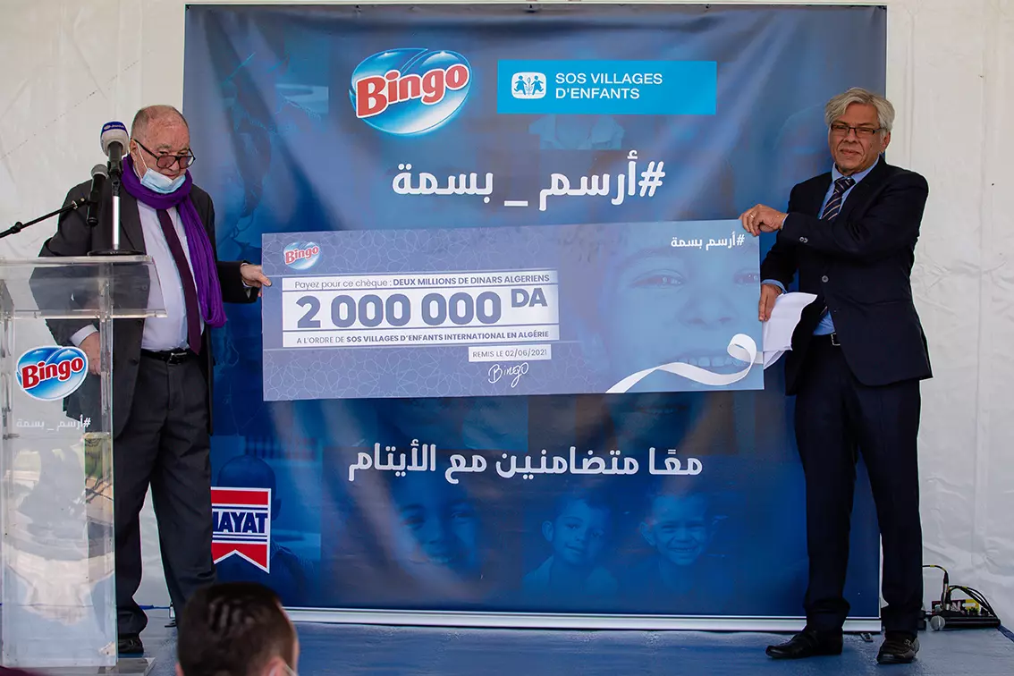 BINGO aux côtés des orphelins de « SOS VILLAGES D’ENFANTS » de Draria