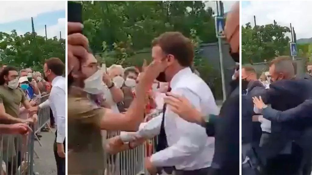 France : Macron giflé lors d’un déplacement dans la Drôme