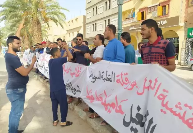 Ouargla : les jeunes chômeurs manifestent à nouveau
