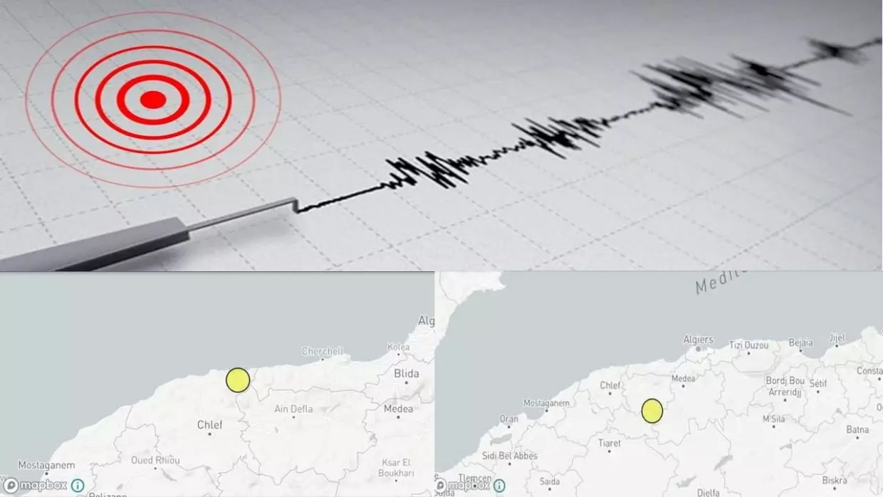 Trois secousses à Chlef et Ain Defla en l’espace de quelques heures
