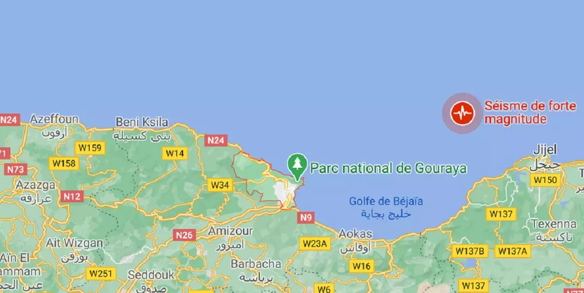 La wilaya de Jijel frappée par un puissant tremblement de terre