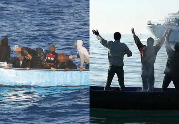 Mostaganem : 13 Harragas dont deux enfants secourus