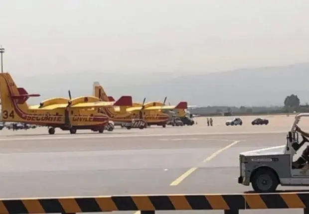 Feux de forêt en Algérie : arrivée de deux canadairs à Alger