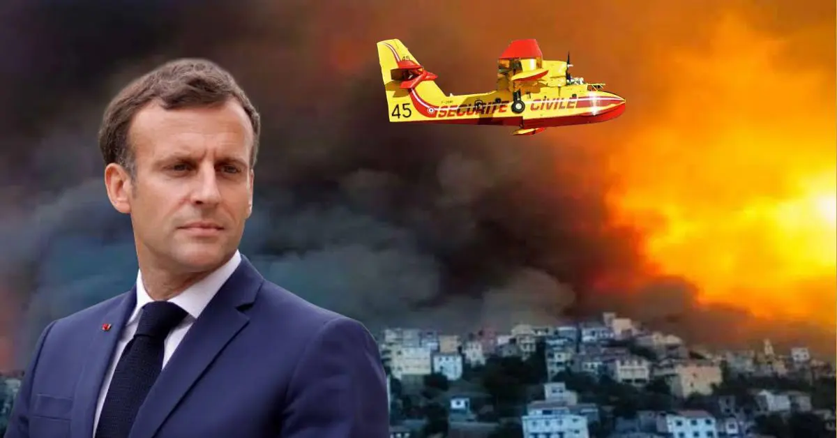 Feux de Forêts en Algérie : Macron annonce l’envoie de 2 canadairs