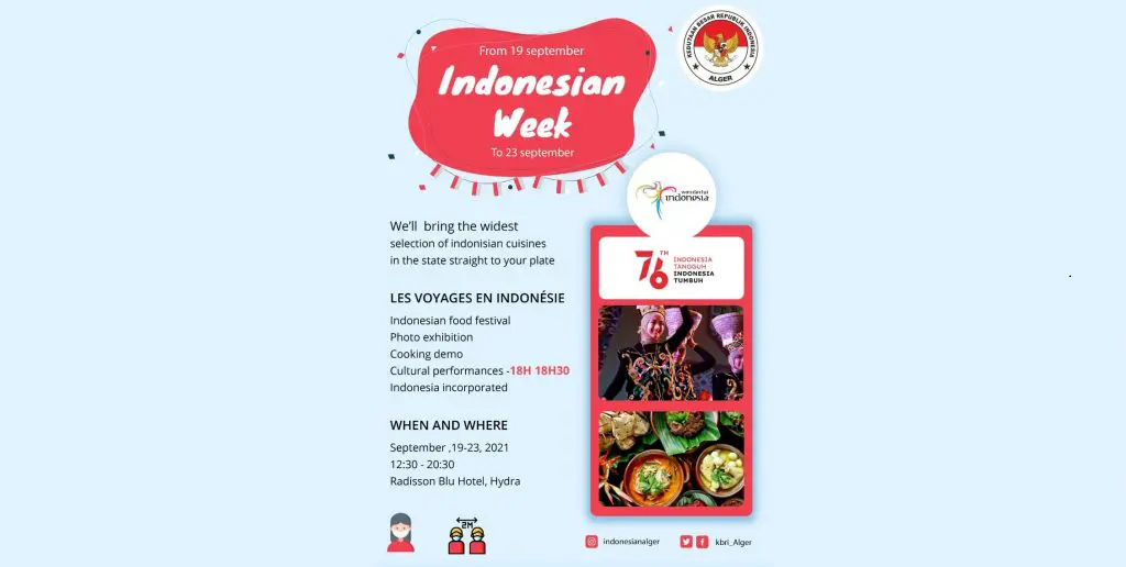 L’ambassade de l’Indonésie en Algérie lance le « indonesian week »