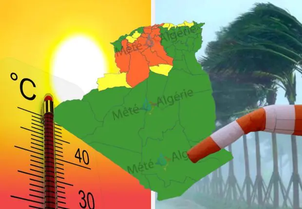 Alerte météo : canicule et vents violents dans 24 wilayas du pays