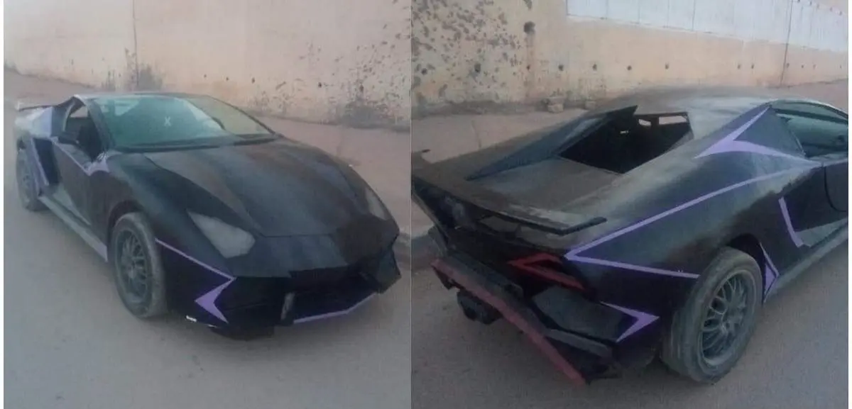Laghouat : un Algérien fabrique une réplique de Lamborghini