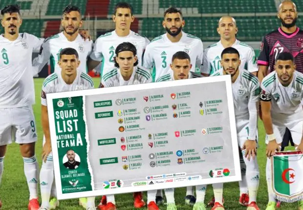Éliminatoires mondial 2022 : Belmadi dévoile la liste des 25 joueurs