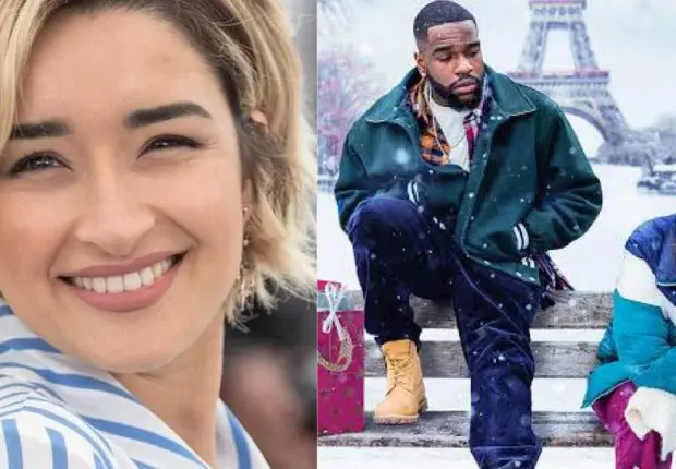 Shirine Boutella à l’affiche de la série Christmas Flow sur Netflix