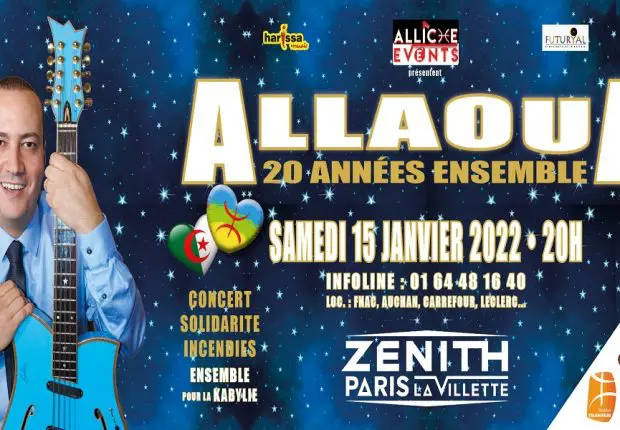 «Ensemble pour la Kabylie», le Zénith de Allaoua dédié aux victimes des incendies