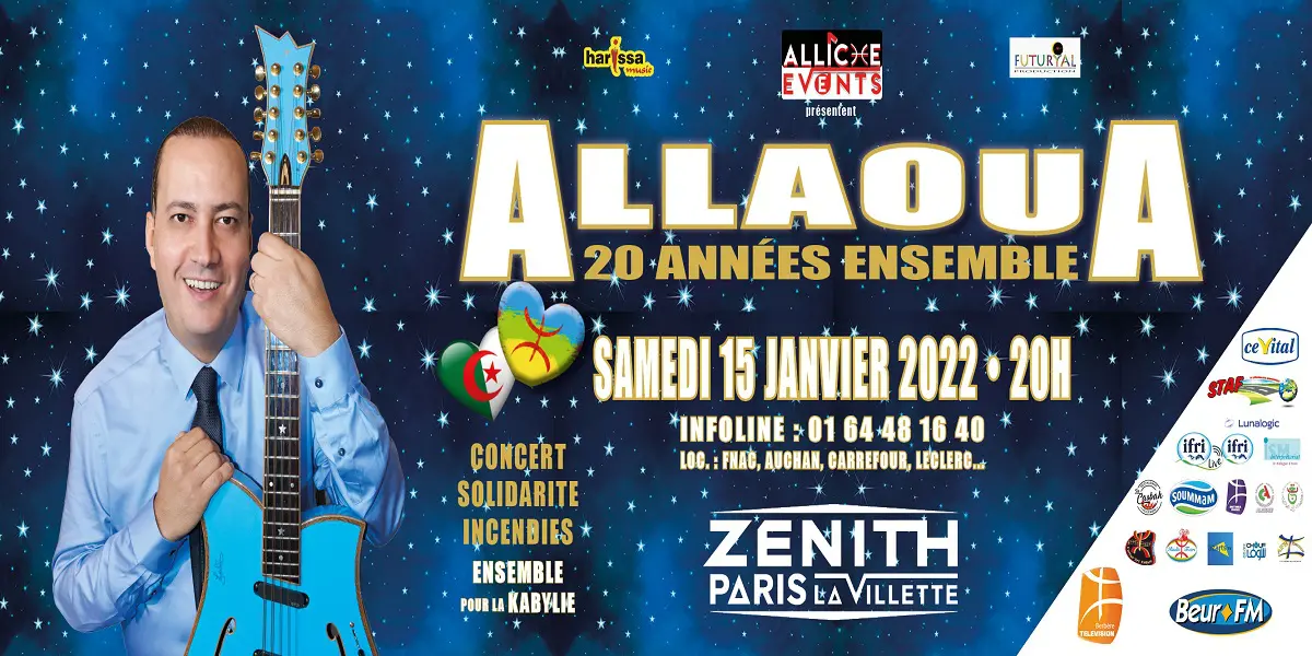 «Ensemble pour la Kabylie», le Zénith de Allaoua dédié aux victimes des incendies