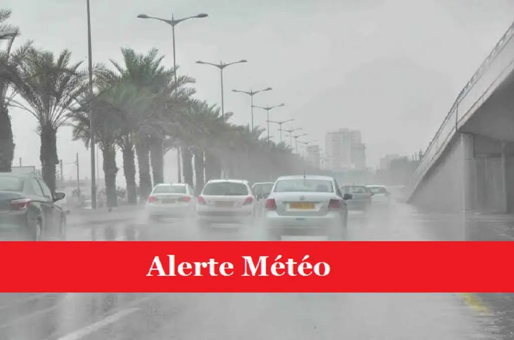 Alerte météo : jusqu&rsquo;à 80 mm de pluies dans 17 wilayas