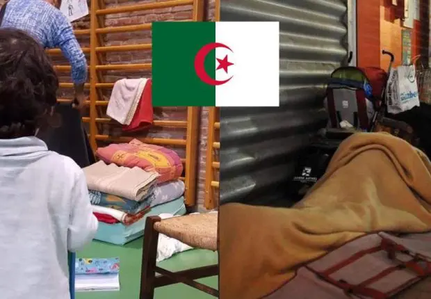 France : délaissés, des Algériens s’abritent dans un gymnase