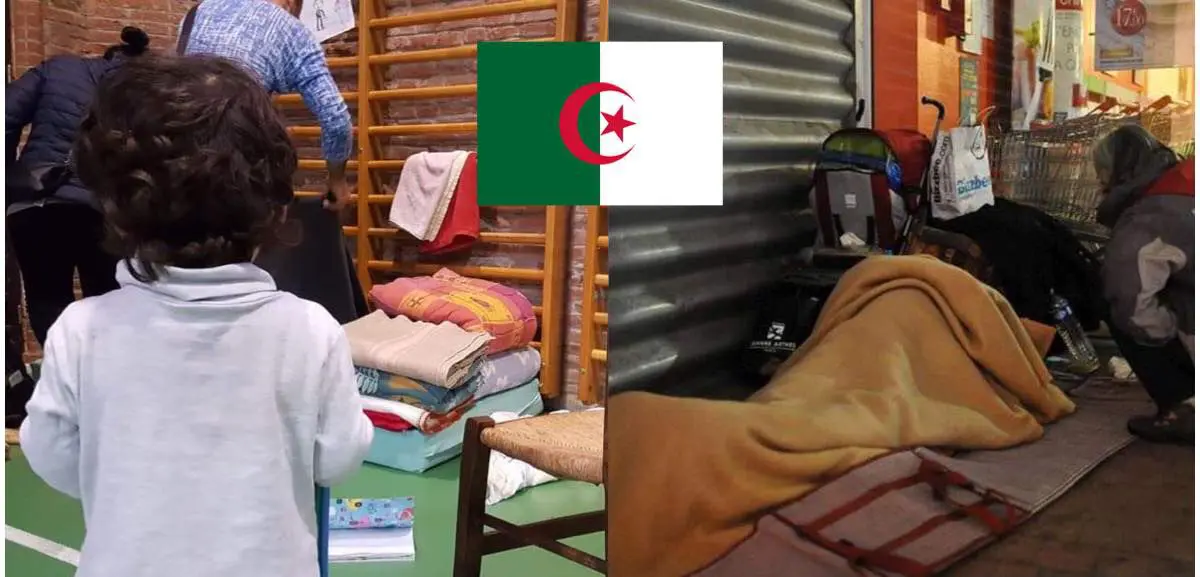 France : délaissés, des Algériens s’abritent dans un gymnase