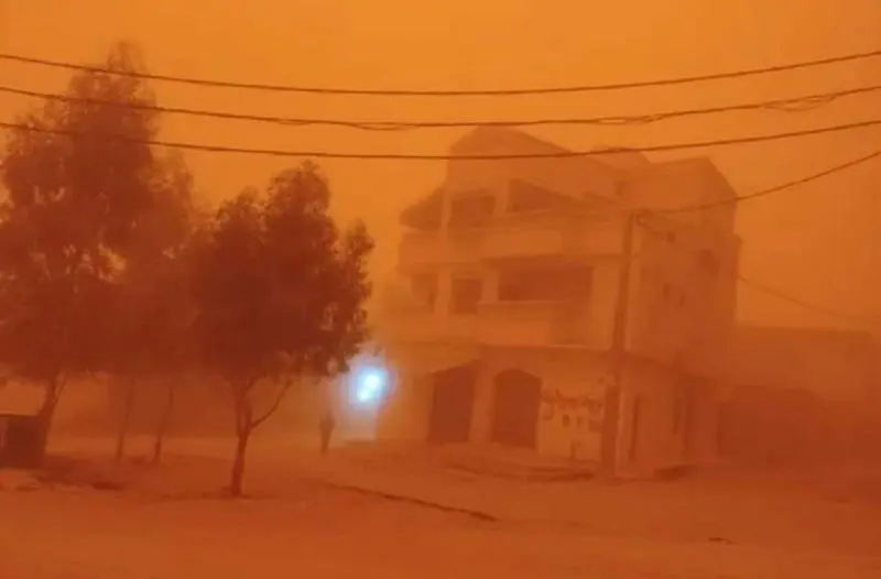 Climat apocalyptique à Tébessa : des vents de sable sèment la panique