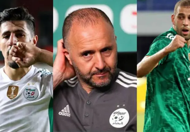 EN : entre Slimani et Bounedjah, sur quel buteur va parier Belmadi ?