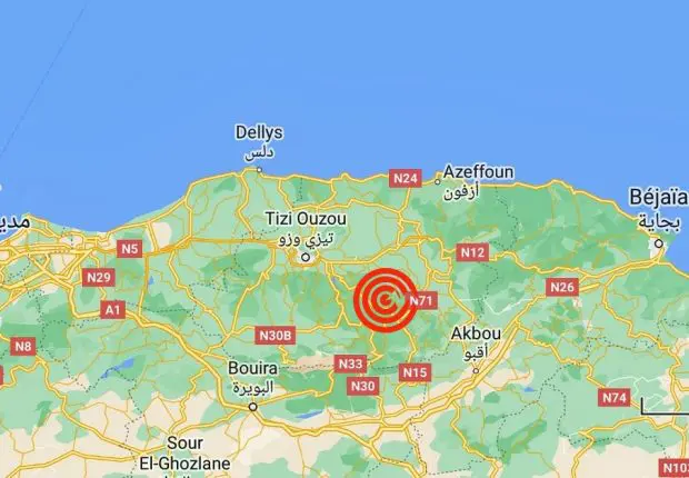 La wilaya de Béjaïa secouée par un tremblement de terre