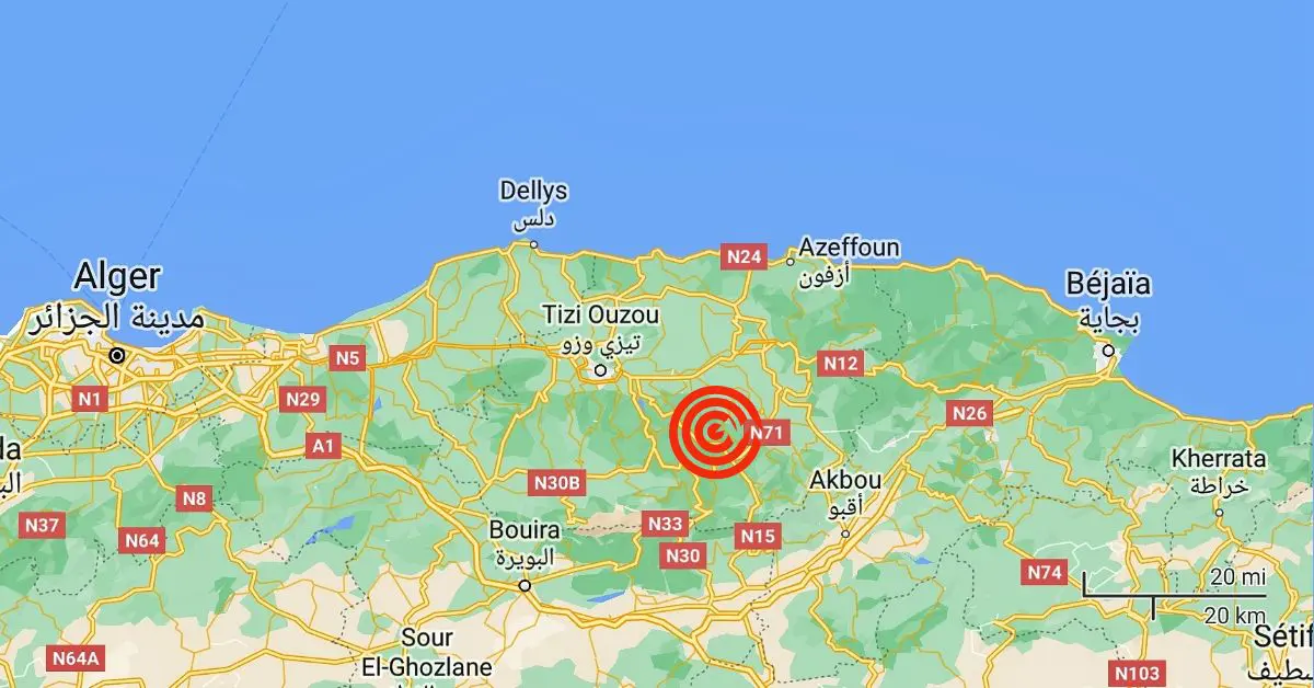 La wilaya de Béjaïa secouée par un tremblement de terre