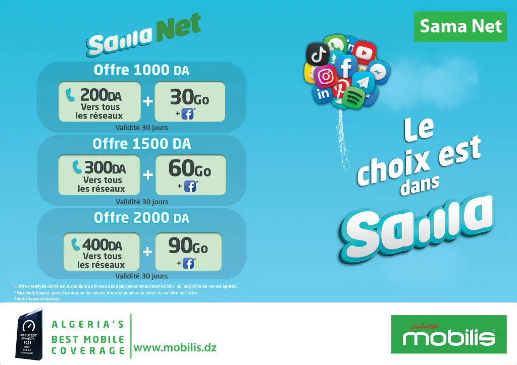 Sama Mix, Net et Talk : Mobilis dévoile ses nouvelles offres