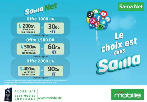 Sama Mix, Net et Talk : Mobilis dévoile ses nouvelles offres