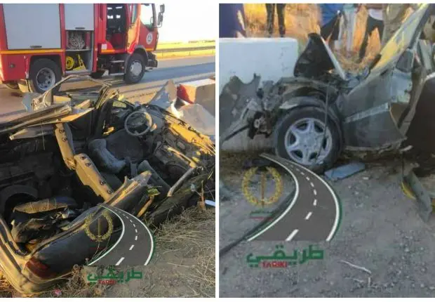 Tiaret : un terrible accident de la route fait 2 morts